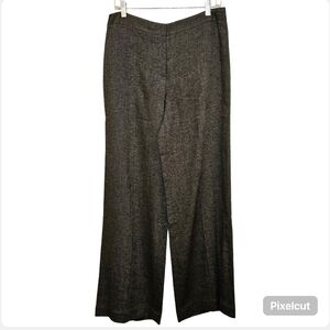 Anne Klein grey business office formal wide winter pants size 10 US